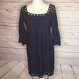 Navy Detailed Dress Women’s Size Medium